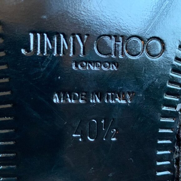 Jimmy Choo Black Oxford Shoe sz 40.5 - Picture 4 of 5